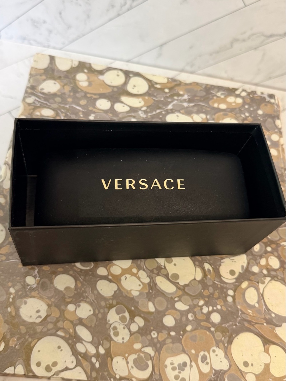 Versace Black Women's Cat-Eye Sunglasses - Picture 12 of 12